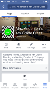 My Class Facebook Page